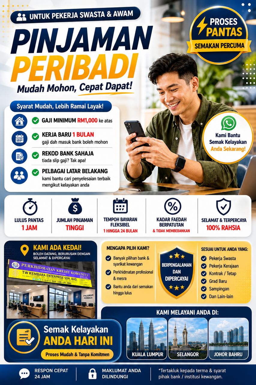 Pinjaman Peribadi Pekerja Swasta di KL Selangor - TW Kembara