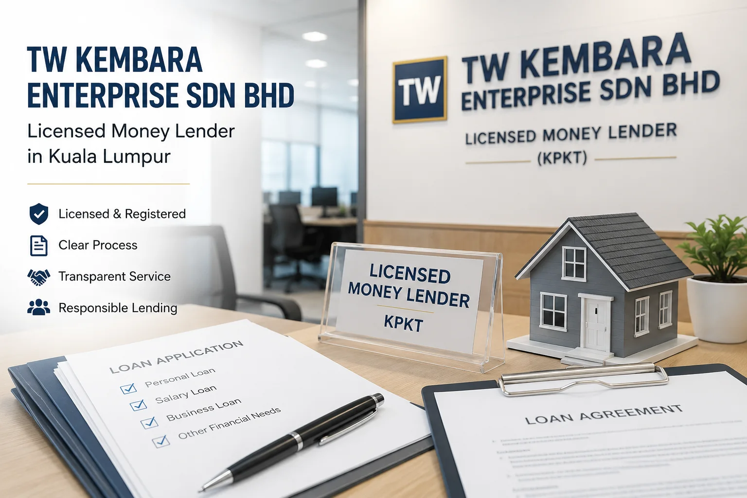 TW Kembara Enterprise Sdn Bhd: Pinjaman Wang Berlesen KPKT di Kuala Lumpur - TW Kembara
